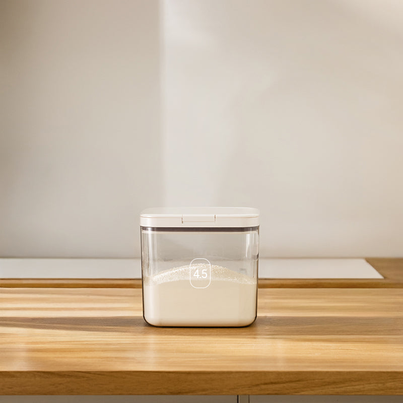 Eco-Friendly Plastic Food Containers One-Click Lid Airtight Kitchen Canisters for Sugar Rice Grain Storage