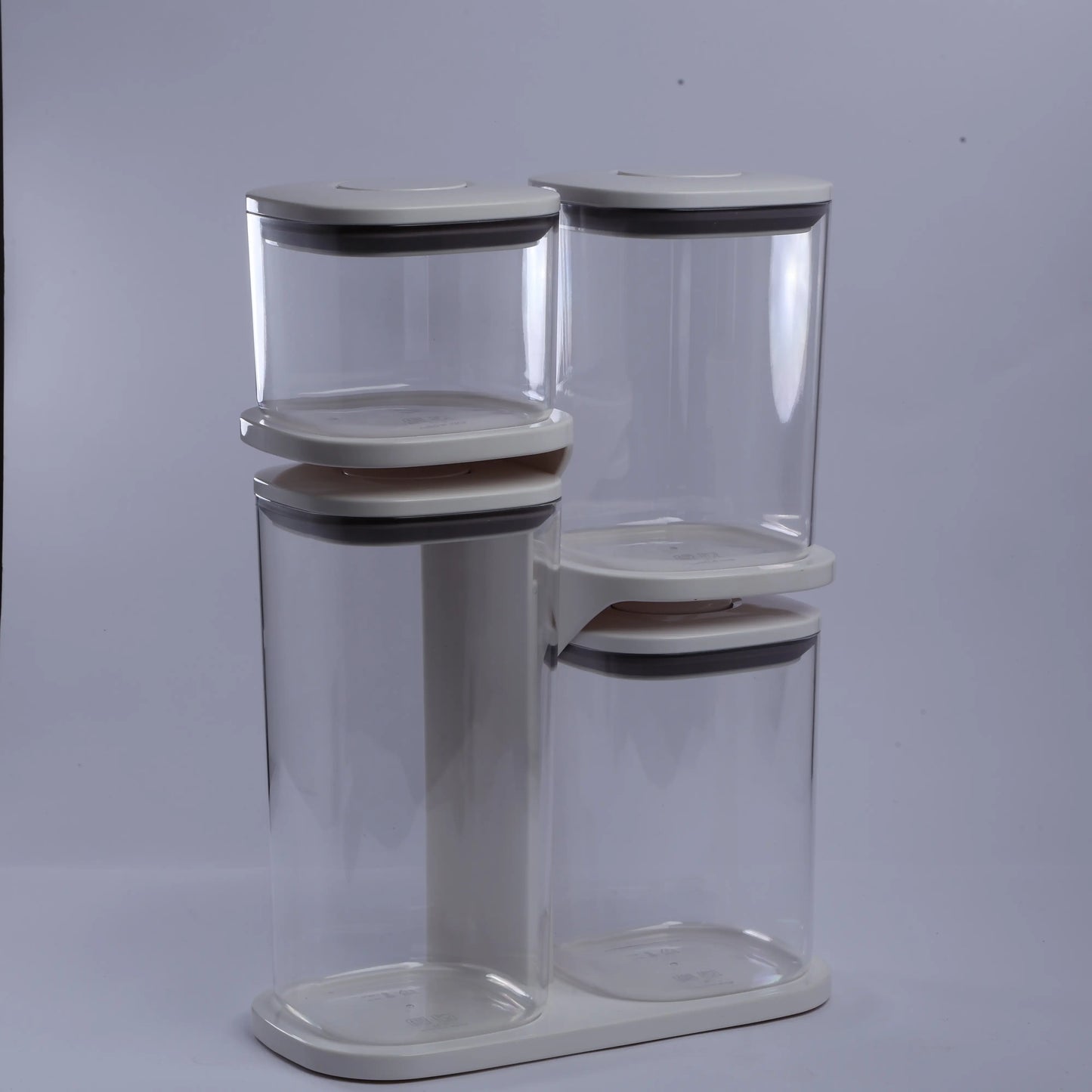 Homera Pantry Essentials Pro Set With Stand - 4 ( Transparent )