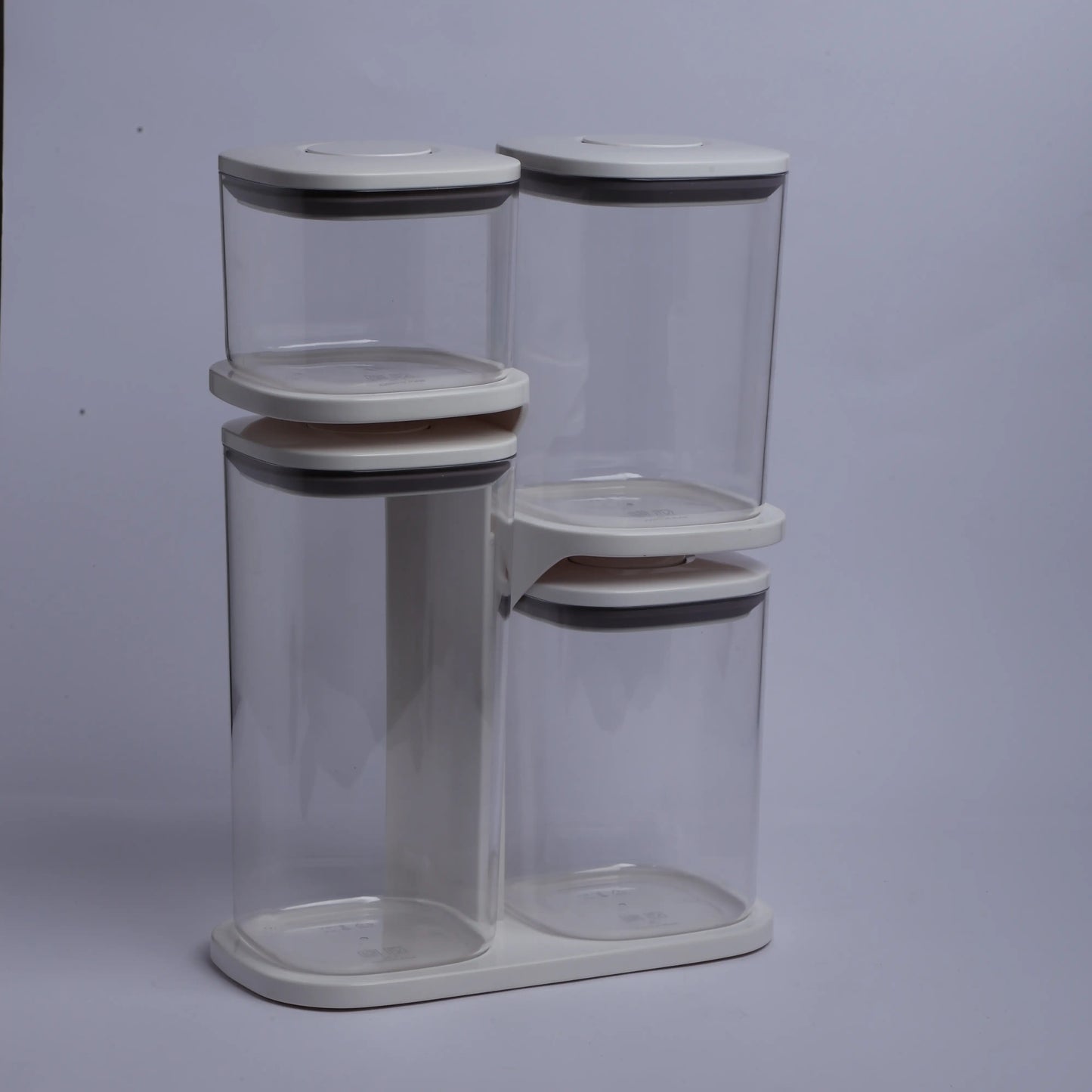 Homera Pantry Essentials Pro Set With Stand - 4 ( Transparent )
