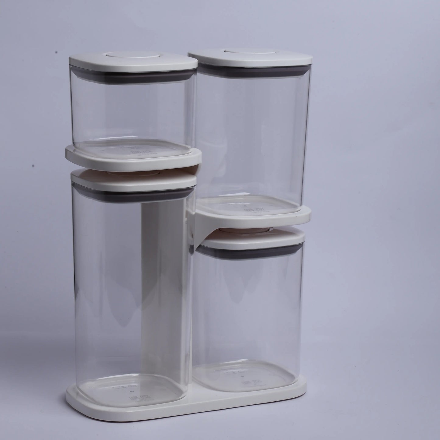 Homera Pantry Essentials Pro Set With Stand - 4 ( Transparent )