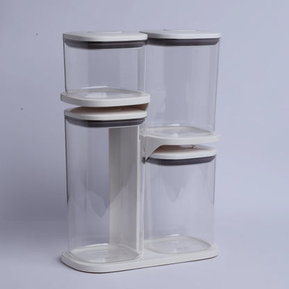 Homera Pantry Essentials Pro Set With Stand - 4 ( Transparent )
