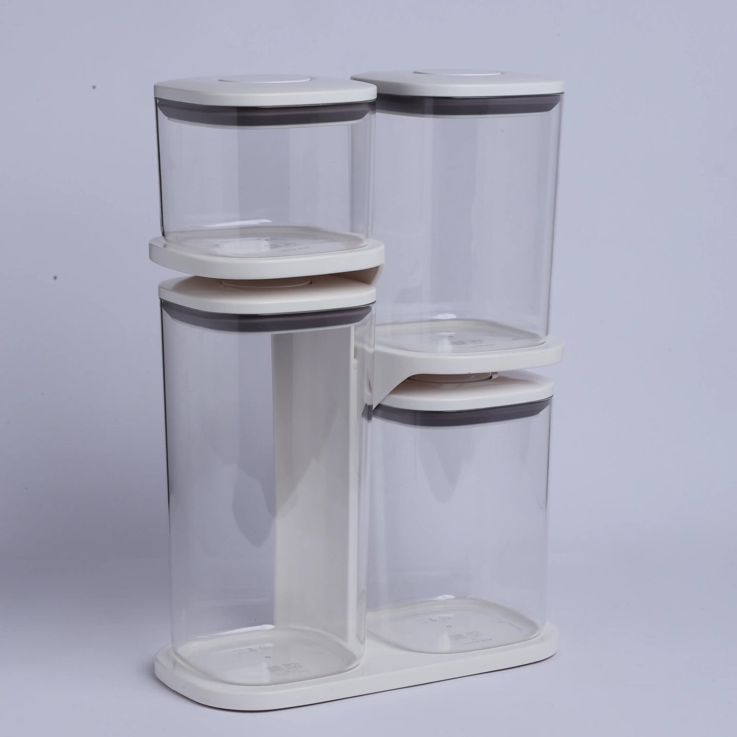 Homera Pantry Essentials Pro Set With Stand - 4 ( Transparent )