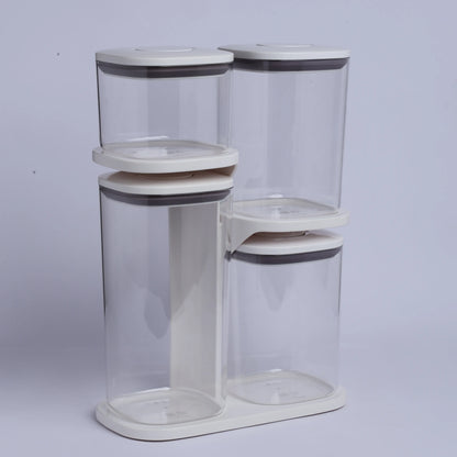 Homera Pantry Essentials Pro Set With Stand - 4 ( Transparent )