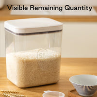Eco-Friendly Plastic Food Containers One-Click Lid Airtight Kitchen Canisters for Sugar Rice Grain Storage