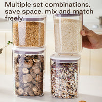 Pop up Plastic Airtight Leakage Proof Vacuum food Storage Jar