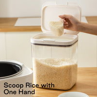 Eco-Friendly Plastic Food Containers One-Click Lid Airtight Kitchen Canisters for Sugar Rice Grain Storage