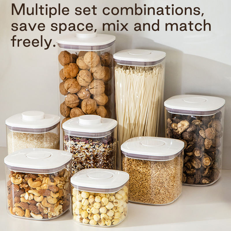 Airtight Glass Food Storage Bottle with Lid Sealed Grains Nuts and Kitchen Food Storage Box Container