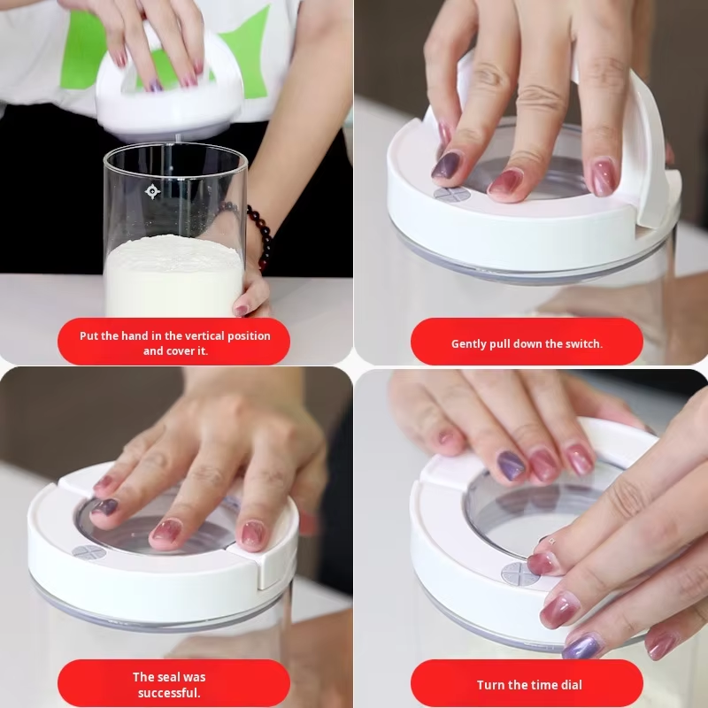 Modern Plastic Airtight Kitchen Food Nut Sealed Jar Storage Container