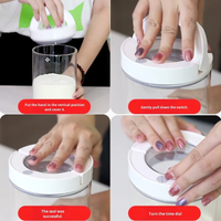 Modern Plastic Airtight Kitchen Food Nut Sealed Jar Storage Container