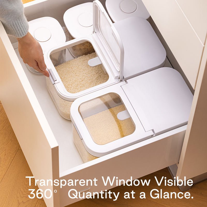 BPA-Free Stackable Kitchen Organizer Plastic Food Storage Box Pop Container with Leak-Proof Sealed and Airtight Lid