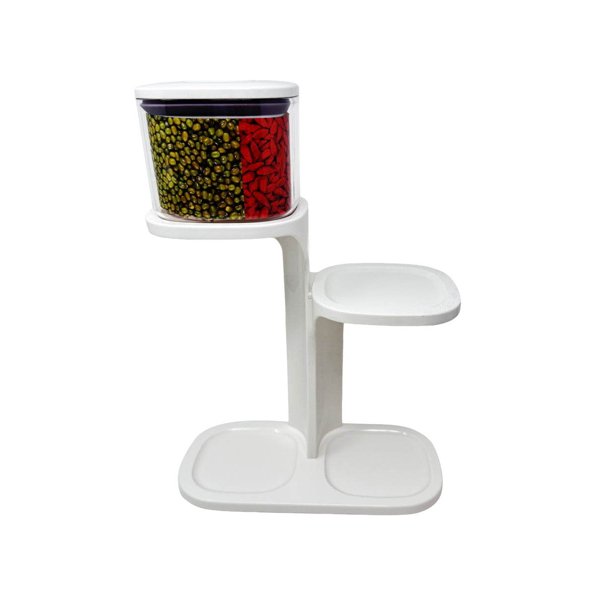 Pop-Top Container set of 4 with Stand ( transparent )