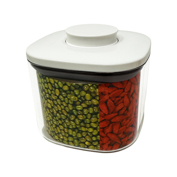 Pop-Top Container set of 4 with Stand ( transparent )